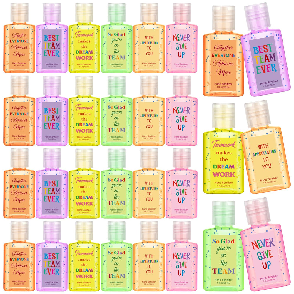 Frienda 24 pack of mini hand sanitizers in assorted colors for teams and desks