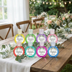 Frienda wedding check-in table favors ready for guests