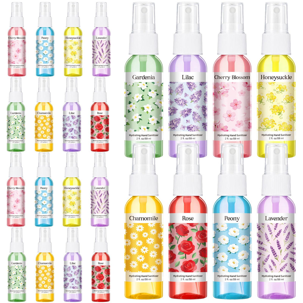 Frienda floral scented mini sanitizer pack front view for on-the-go protection