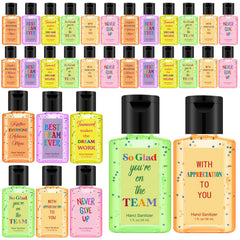 Frienda thank-you mini sanitizer closeup of 1oz bottle for pocket-ready use