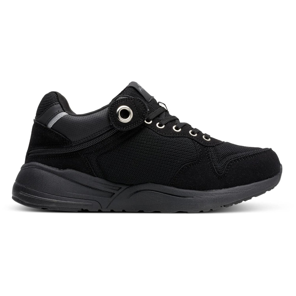Friendly Shoes Excursion Low-Top entry portal for easy wear and independence.