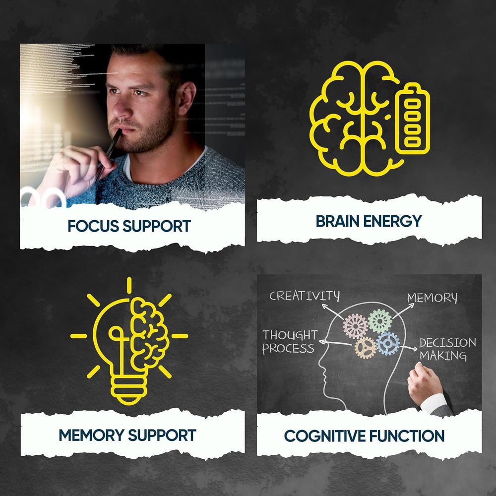 Friendly Vitamins Focused Mind veteran-owned brand shown in family-run setting.