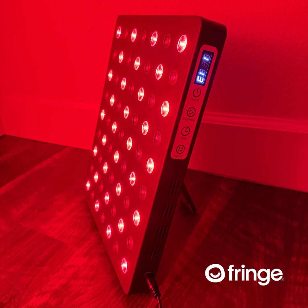 Fringe Red Light Panel side view showing compact design for clinics.