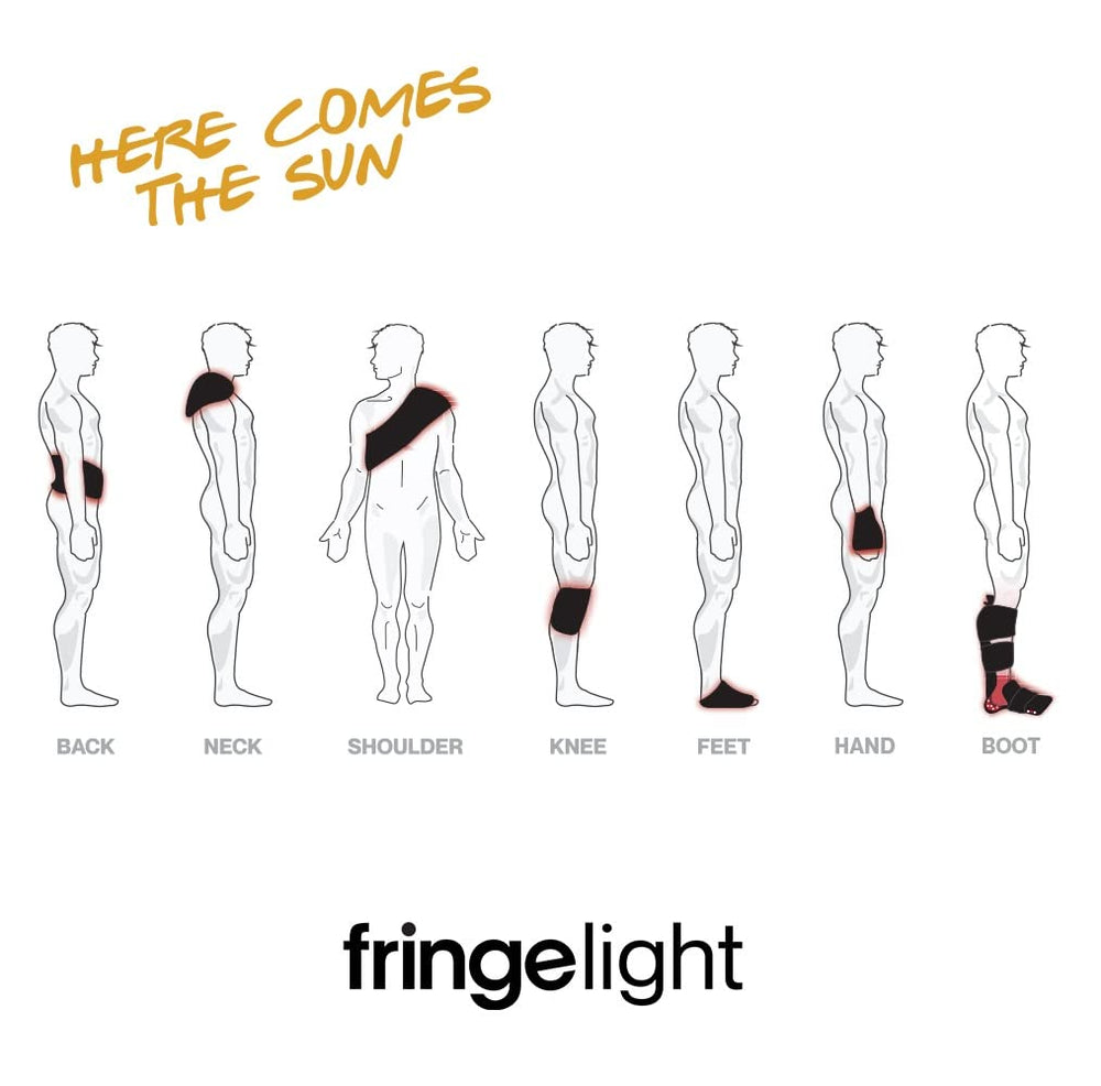 Fringe Red Light Wrap uses 660nm and 850nm wavelengths for versatile light therapy options.