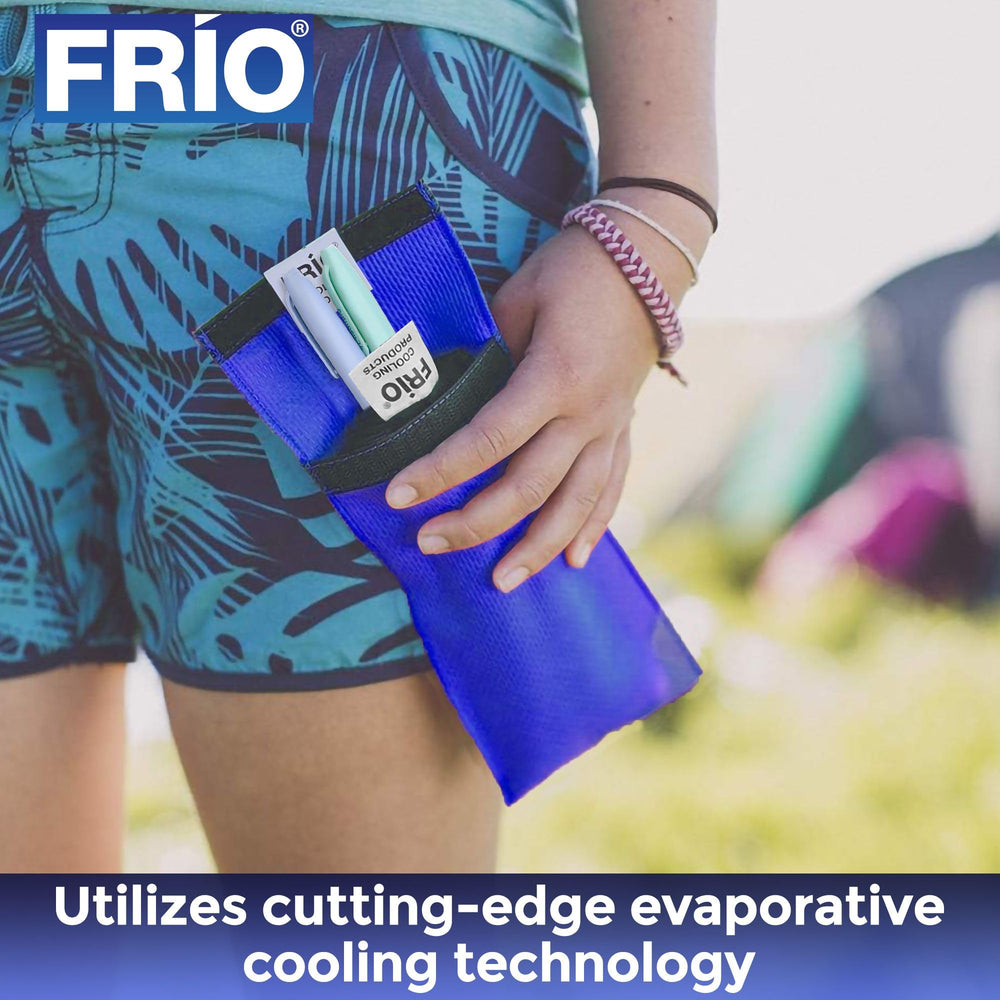 frio duo image showing room for two insulin pens for easy on-the-go use.