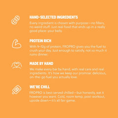FRO PRO Honey-Sweetened Snack Bar with crave-worthy flavor without artificial additives