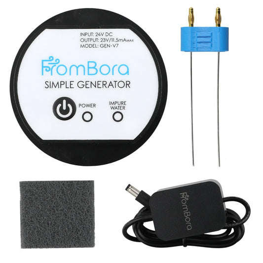 FromBora Colloidal Silver Generator kit front view, compact home-use design.