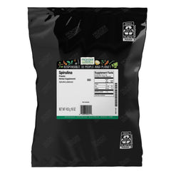 Frontier Co-op Spirulina Powder bulk bag on counter for easy smoothie prep.