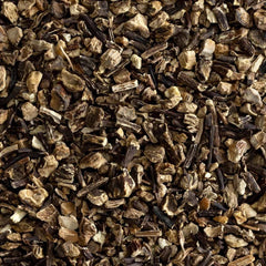 Frontier Co-op wildcrafted black cohosh root close-up reveals earthy aroma for blends