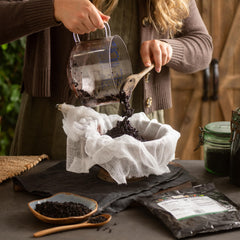 Frontier Co-op elderberries tea brew setup for flavorful infusions