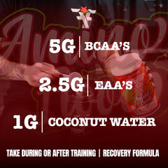 Frontline Formulations Amino Flood intra-workout shaker for steady amino availability.
