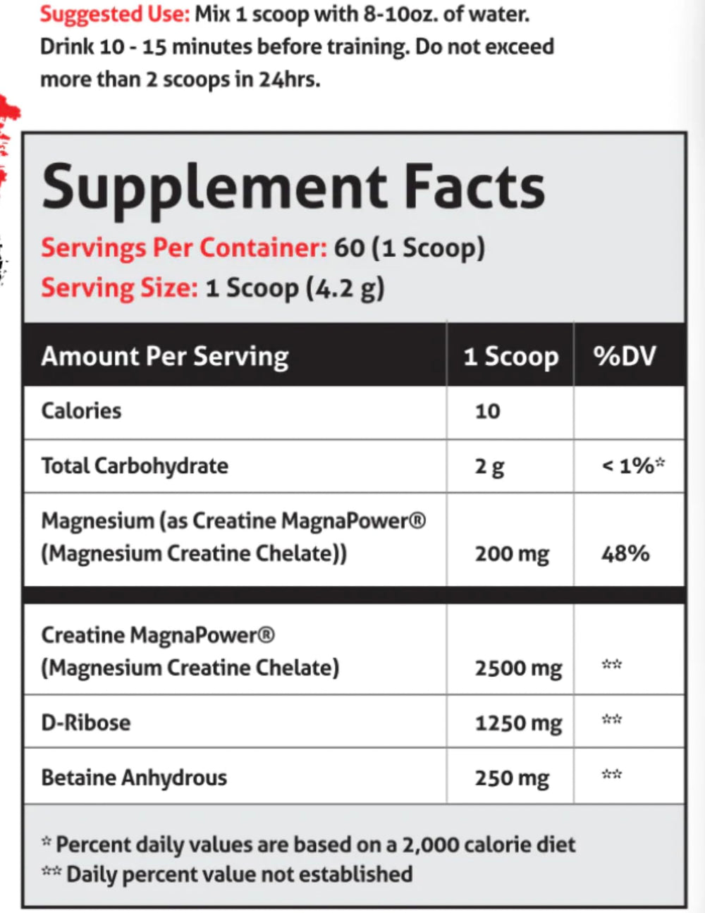 FRONTLINE FORMULATIONS Creatine Chaos unflavored powder blends smoothly in water