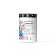 FRONTLINE FORMULATIONS Crucible mix in glass shows blue cherry slushie flavor for a refreshing boost.