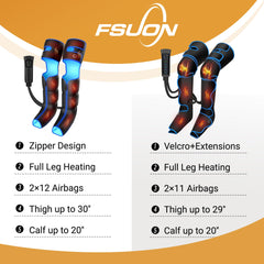 FSUON leg massager foot wrap to relax feet and reduce fatigue.