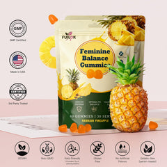 FUILOK vegan gluten-free gummies label design for plant-based care.