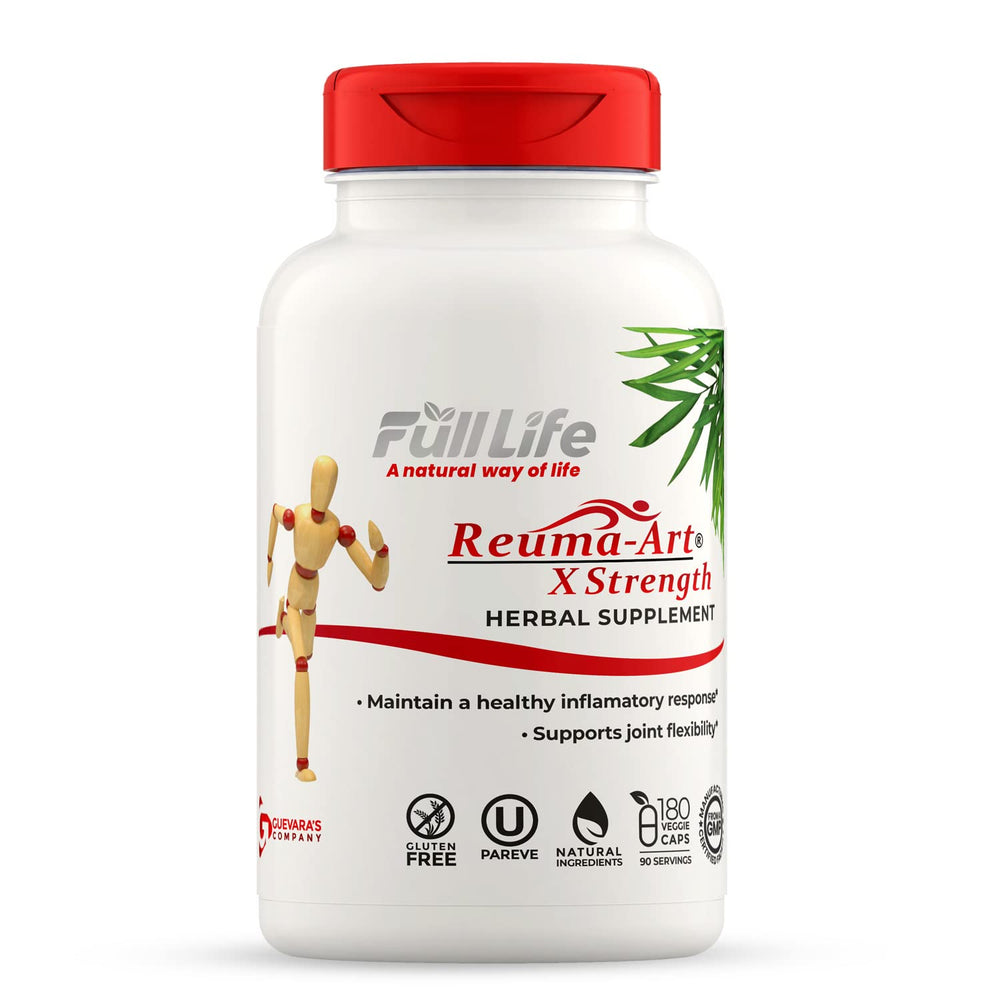 Full Life Reuma-Art X Strength bottle ready for daily joint support.