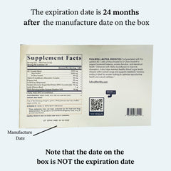 FullWell Alpha Inositol 60 count box supports a monthly routine.