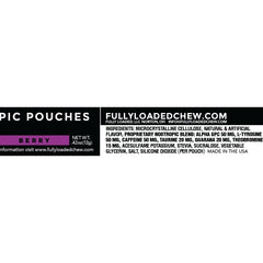 Fully Loaded Bullseye Alpha Fuel pouch between cheek and gum for discreet energy.
