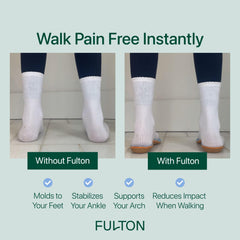 Fulton low-profile cork insole fits snugly without altering shoe fit.