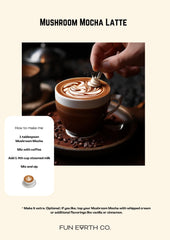 Fun Earth Mushroom Mocha cacao-vanilla mix with cinnamon aroma