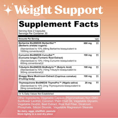 Fungiments Super Berberine capsules illustrating appetite and satiety support