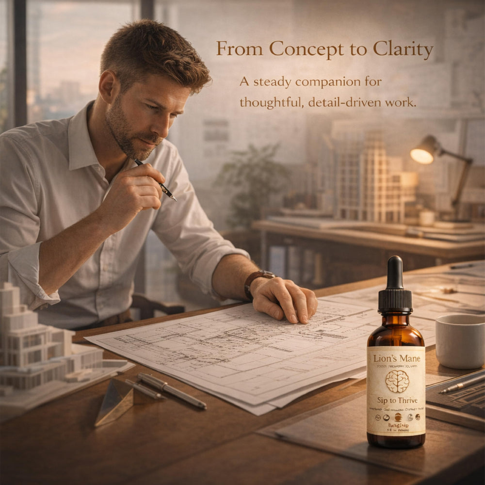 FUNGISIP Lion's Mane tincture label highlights small-batch USA-made quality.