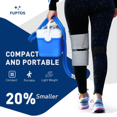 Fuptos compact portable unit easy to carry for on-the-go relief.