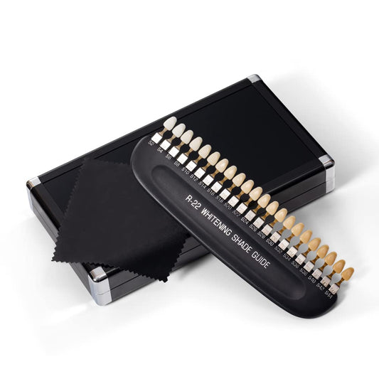 FUREIN SMILE 3D R-22 shade guide in mirrored aluminum box for precise shade matching