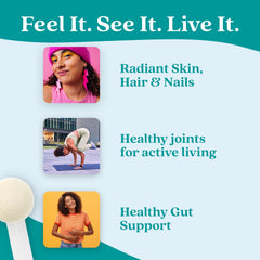 Further Food Vanilla Collagen Powder in coffee cup for quick enhanced wellness ritual.