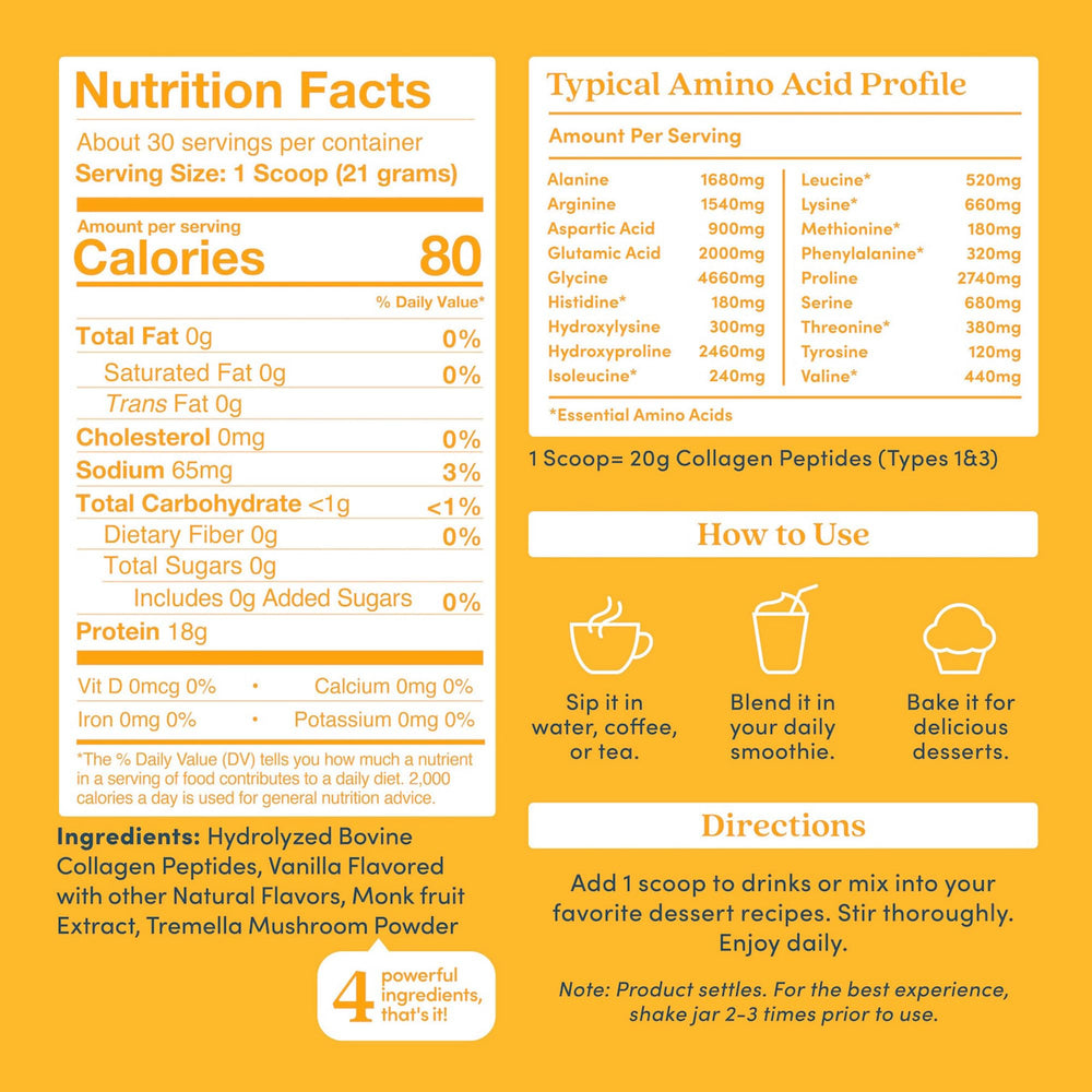 Further Food collagen powder scoop demonstrates easy daily portioning for seamless meals.