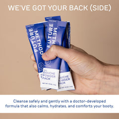 Future Method mix-and-dissolve powder with water for a ready-to-use enema cleansing