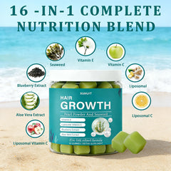 FW ZONE Sea Moss Gummies for hair growth supporting thicker, healthier-looking strands.