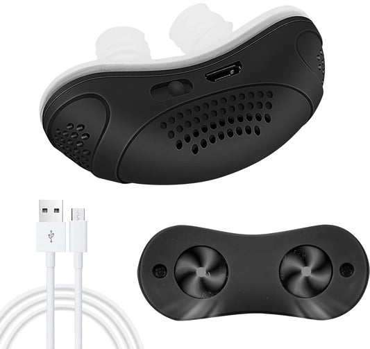 FXMFXM electric anti-snoring device on the nose guiding posture for quieter nights.