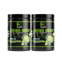 FXSUPPS Amino Hero Sour Ice bottle ready for post-workout recovery and hydration.