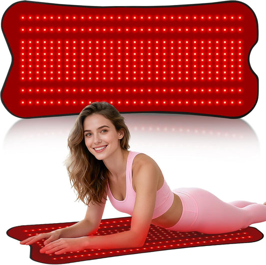 fyovuv red light therapy pad with 330 LED beads for at-home relaxation