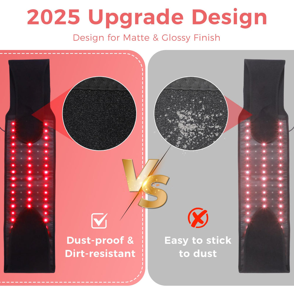 fyovuv red light belt 660nm-850nm wavelengths for warmth and glow