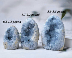 FZBHRO celestite crystal tower on natural stand suitable for meditation