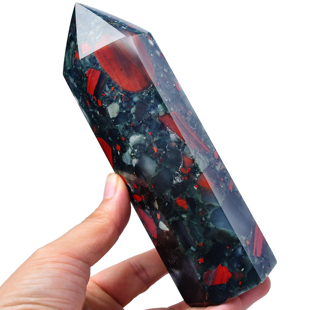 FZBHRO heavy crystal wand with substantial size for display or energy use