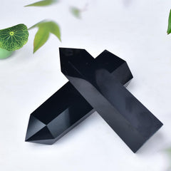 FZBHRO black obsidian obelisk makes a mindful gift idea for crystal lovers