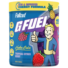 G Fuel Nuka Cola 2.0 energy powder in tropical citrus berry flavor for focused gaming