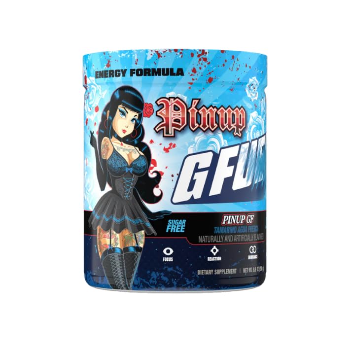 Shaker with G Fuel Pinup GF Energy powder for a gaming session focus