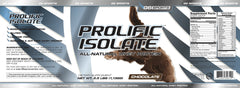 G6 Prolific Isolate chocolate powder close-up for rich flavor.