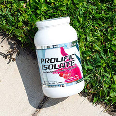 G6 Prolific Isolate packaging emphasizes non-GMO and stevia-sweetened formula.