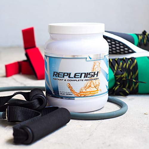 G6 Sports Replenish evaporated cane juice carbs source on label.