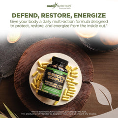 GADE NUTRITION close-up capsules convey clean ingredients