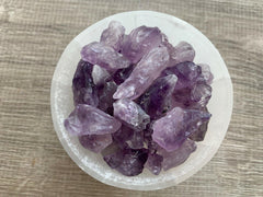 GAF TREASURES amethyst points pocket-friendly size ideal for personal energy work