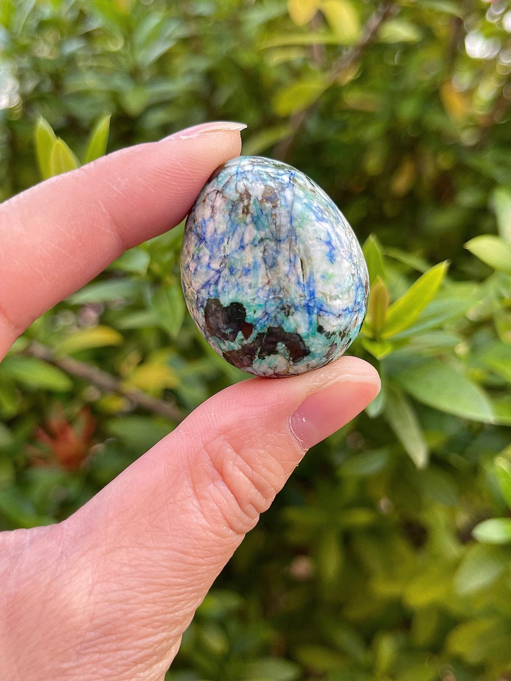GAF TREASURES azurite malachite crystals suited for meditation and gentle focus