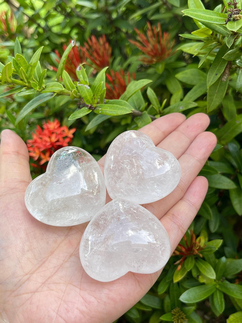 GAF Treasures clear quartz bulk heart pack ideal for collection or gifting
