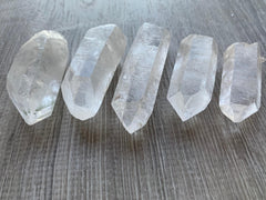 GAF TREASURES clear quartz point healing crystal suitable for grids