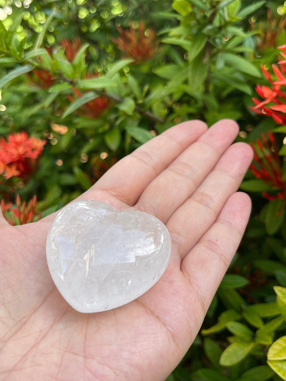 GAF Treasures clear quartz worry stone promotes calm during quick breaks